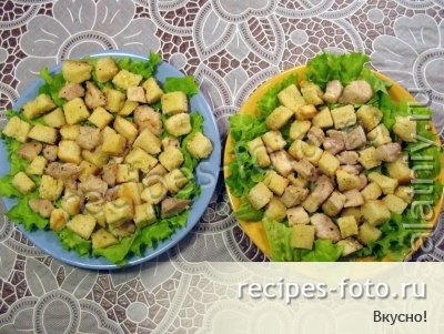 Салат "Цезарь" с курицей