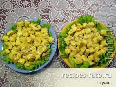 Салат "Цезарь" с курицей