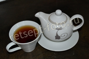 Чай с яблоком и корицей