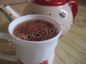Чай с клубникой