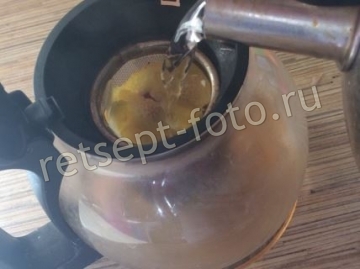 Чай с шиповником и лимоном