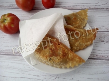 Чебуреки с грибами