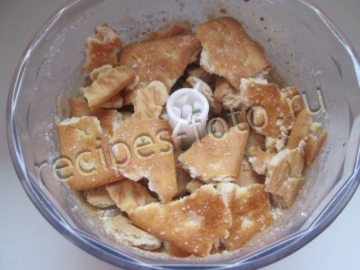 Десерт из яблок и печенья