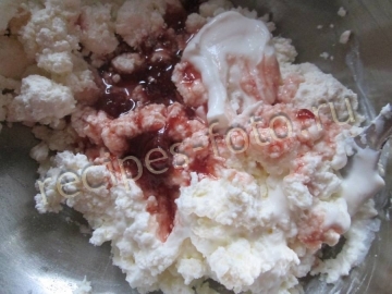 Десерт из яблок и творога
