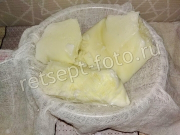 Десерт из кефира с апельсином
