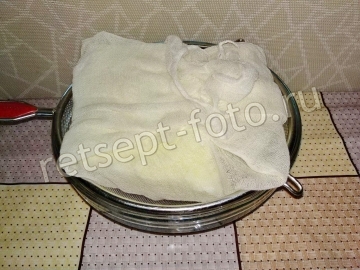 Десерт из кефира с апельсином