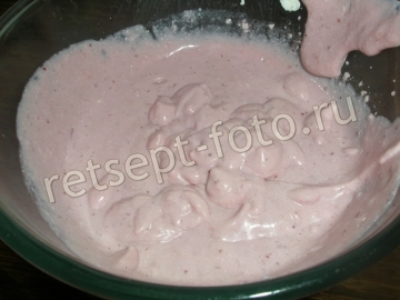 Десерт из творога клубники и желатина