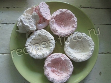 Десерт из зефира без выпечки (пирожное)