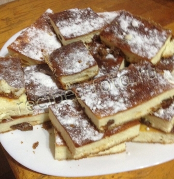 Детская творожная запеканка с манкой