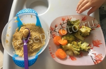 Детское пюре из свинины с овощами ребенку от 1 года