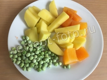 Детское пюре из телятины с овощами детям от 1 года
