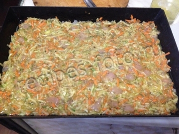 Диетическая запеканка из овощей и курицы в духовке