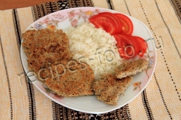 Диетические куриные котлеты с овсяными хлопьями