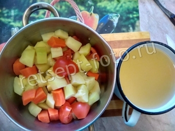 Овощной суп-пюре с кабачком без мяса