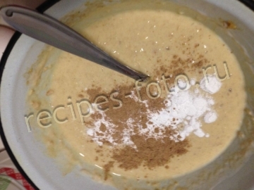 Диетический овсяный пирог с яблоками