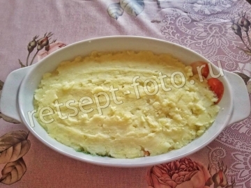 Диетический пастуший пирог (картофельная запеканка с курицей)