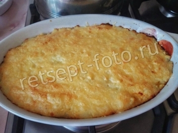 Диетический пастуший пирог (картофельная запеканка с курицей)
