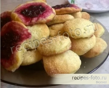 Домашнее песочное печенье с творогом