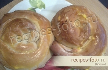Домашние испанские булочки на молоке с яблоками