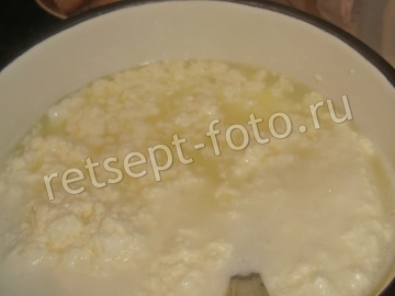 Домашний сыр из молока, сметаны и яиц