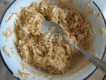 Драники картофельные с морковью без лука