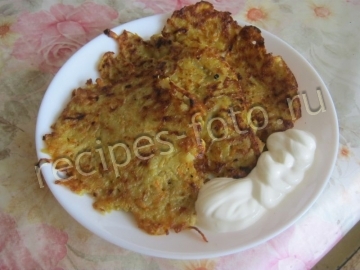 Драники картофельные с морковью без лука