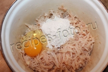 Картофельные драники с грибами