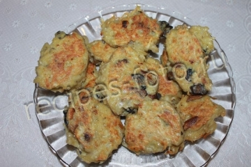 Картофельные драники с грибами