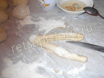 Дрожжевые булочки с сахаром на воде