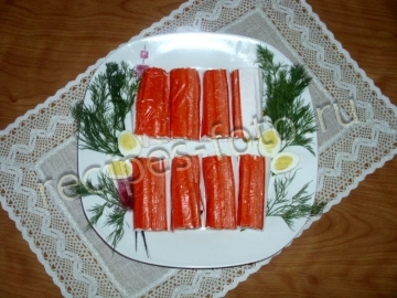Фаршированные крабовые палочки