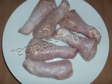 Фаршированные куриные ножки сыром без грибов