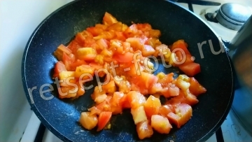 Фасоль с овощами и сыром
