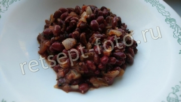 Фасоль с овощами и сыром