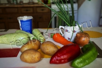 Французский суп с кабачками
