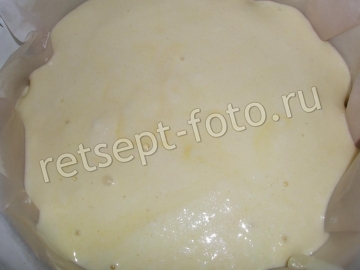 Фруктовый торт с яблоками и дыней