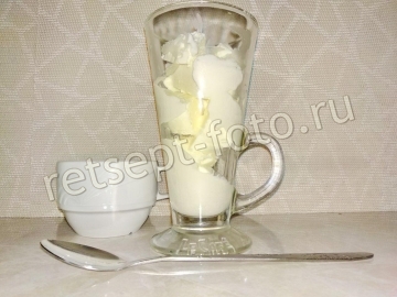 Гляссе с мороженным