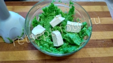 Гороховая каша из зеленого горошка с сыром