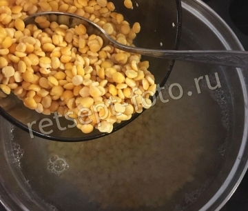 Гороховый суп с копченой курицей