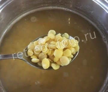 Гороховый суп с копченой курицей