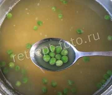 Гороховый суп с копченой курицей