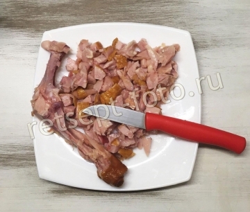 Гороховый суп с копченой курицей