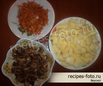 Грибной суп с курицей