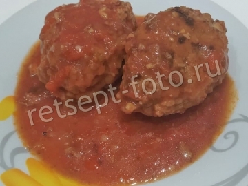 Гречаники с фаршем в томатном соусе