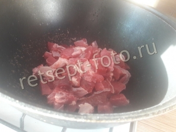 Гречка с говядиной в казане