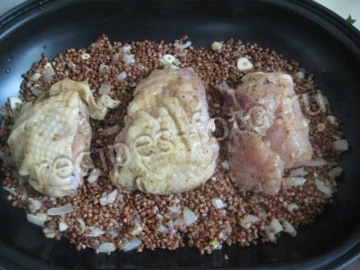Гречка с мясом в духовке