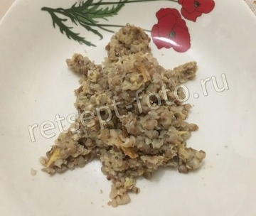 Гречневая каша с яйцом "Черепаха" для детей 1,5 года