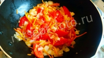 Гречневая лапша с овощами