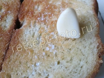 Гренки с плавленым сыром и яйцом