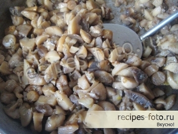 Грибной салат с кукурузой и рисом