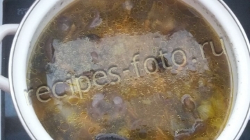 Грибной суп из опят замороженных